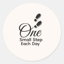 Minimale Motivatie Sticker – Elke Dag Een Kleine S