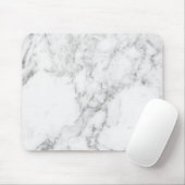 Minimale Muismat witte en grijze marmer (Met muis)