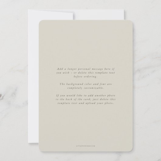 Minimale multi-foto van legant save the date (Achterkant)