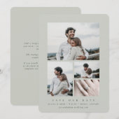 Minimale multi-foto van legant save the date (Voorkant / Achterkant)