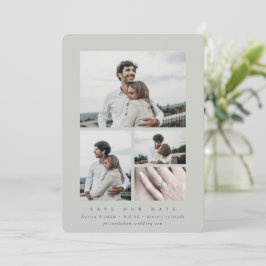 Minimale multi-foto van legant save the date