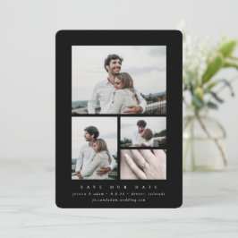 Minimale multi-foto van legant save the date