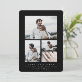 Minimale multi-foto van legant save the date