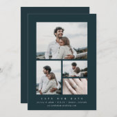 Minimale multi-foto van legant save the date (Voorkant / Achterkant)