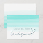 Minimale munt is mijn bruidsmeisje. kaart (Voorkant / Achterkant)