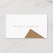 Minimale museumhoek voor en solide back Business Visitekaartje (Voorkant)