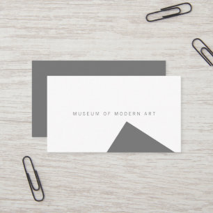 Minimale museumhoek voor en solide back Business Visitekaartje