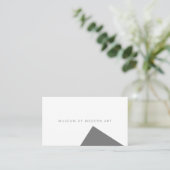 Minimale museumhoek voor en solide back Business Visitekaartje (Staand voorkant)