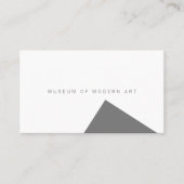 Minimale museumhoek voor en solide back Business Visitekaartje (Voorkant)