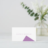 Minimale museumhoek voor en solide back Business Visitekaartje (Staand voorkant)