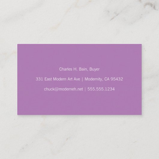 Minimale museumhoek voor en solide back Business Visitekaartje (Achterkant)