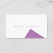 Minimale museumhoek voor en solide back Business Visitekaartje (Voorkant)