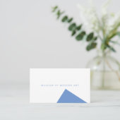 Minimale museumhoek voor en stevige rug visitekaartje (Staand voorkant)