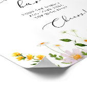 Minimale muurspreuken voor wilde bloemen poster (Hoek)