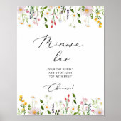 Minimale muurspreuken voor wilde bloemen poster (Voorkant)