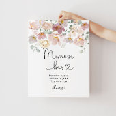 Minimale muurspreuken voor wilde bloemen poster