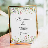 Minimale muurspreuken voor wilde bloemen poster