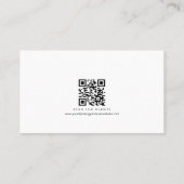 Minimale muziekproducent Black Gold Neon Visitekaartje (Achterkant)