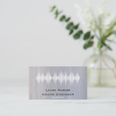 Minimale muziekStudio Professional Sound Engineer Visitekaartje (Staand voorkant)