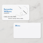 Minimale naaister visitekaartje (Voorkant / Achterkant)