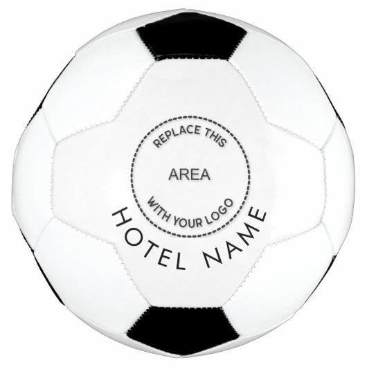 Minimale naam aangepast Logo hotel om het even wel Voetbal (Voorkant)