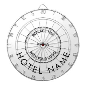 Minimale naam hotel Logo Elke kleur Dartbord