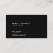 Minimale naam | Soort seriefabont | wit Visitekaartje (Achterkant)