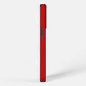 Minimale naam van aangepast monogram: cherry red c iPhone hoesje (Rechterkant)