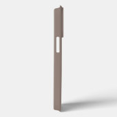 Minimale naam van aangepast monogram: greige beige Case-Mate iPhone case (Achterkant / Rechts)