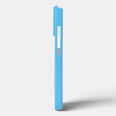 Minimale naam van aangepast monogram: hemelblauw w Case-Mate iPhone case (Achterkant / Links)