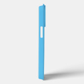 Minimale naam van aangepast monogram: hemelblauw w Case-Mate iPhone case (Achterkant / Rechts)