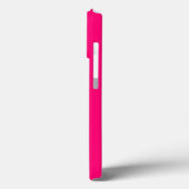 Minimale naam van aangepast monogram hete roze fuc Case-Mate iPhone case (Achterkant / Links)