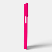 Minimale naam van aangepast monogram hete roze fuc Case-Mate iPhone case (Achterkant / Rechts)