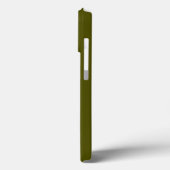 Minimale naam van aangepast monogram olijfmos groe Case-Mate iPhone case (Achterkant / Links)