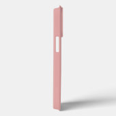 Minimale naam van aangepast monogram roos roze wit Case-Mate iPhone case (Achterkant / Rechts)