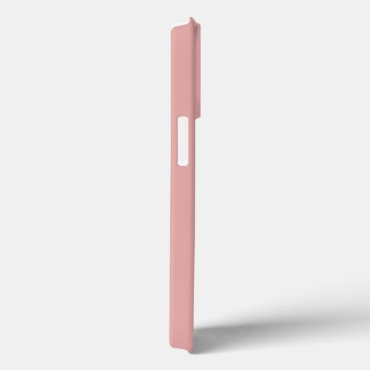 Minimale naam van aangepast monogram roos roze wit Case-Mate iPhone case (Achterkant / Rechts)