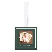 Minimale naam van Baby en geboorte — Fototoetsenbo Decoratie (Voorkant)