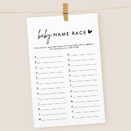 Minimale naam van Baby Race A - Z Game