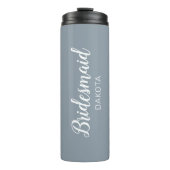 Minimale naam van de bruine mosterd thermosbeker (Voorkant)