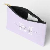 Minimale naam van de legant Lavender en monogram Etui (Open)
