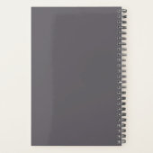 Minimale naam van het donkergrijze Masculine/grijz Planner (Achterkant)