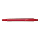 Minimale naam van het rode monogram initiaal zwarte inkt pen (Achterkant)
