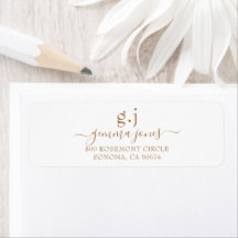Minimale naam van modern Gold Monogram