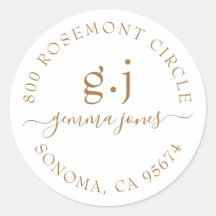 Minimale naam van modern Gold Monogram