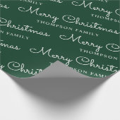 Minimale naam voor groene witte kerst cadeaupapier (Hoek)