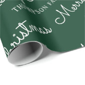 Minimale naam voor groene witte kerst cadeaupapier (Rol Hoek)