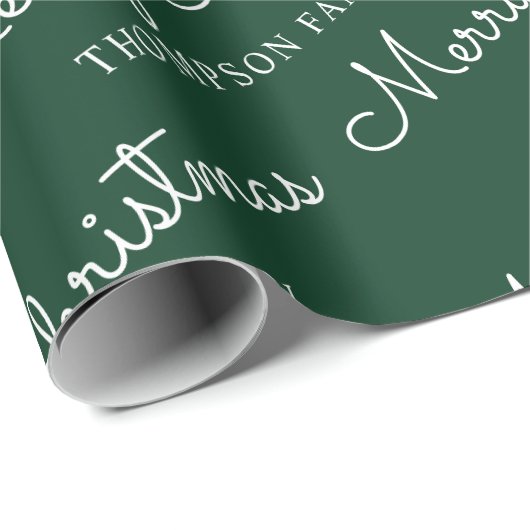 Minimale naam voor groene witte kerst cadeaupapier (Rol Hoek)