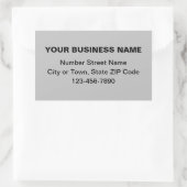 Minimale naamloze teksten rechthoekige sticker (Tas)