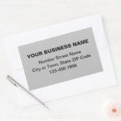 Minimale naamloze teksten rechthoekige sticker (Envelop)