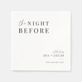 Minimale nacht voor het eten van het repetitief av servet (Voorkant)